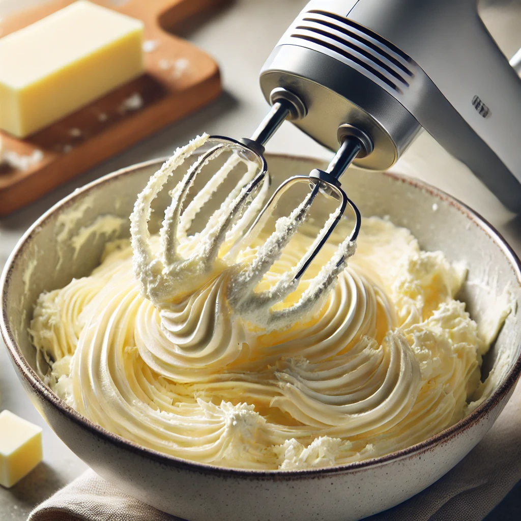 Beating Butter and Cream Cheese